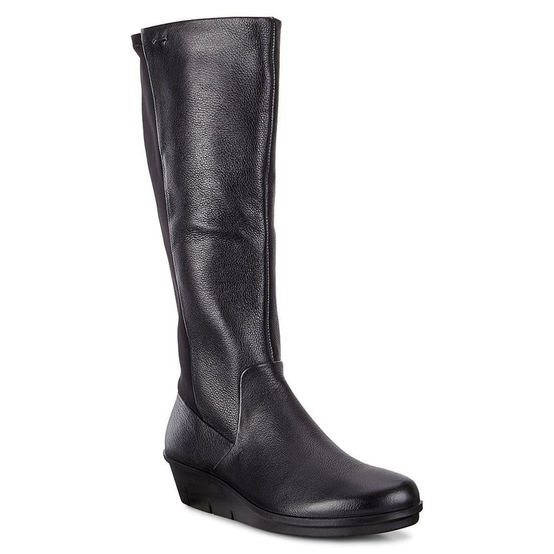 Botas A Media Pierna Ecco Skyler Para Mujer,Negras,493178-OZQ